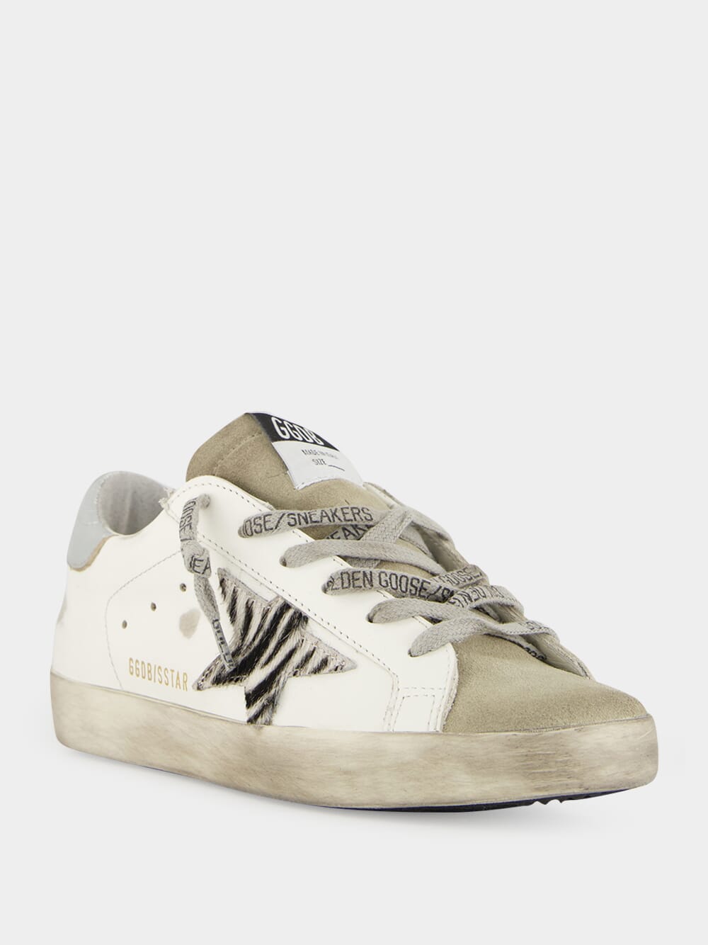 Zebra Pony Star Leather Super-Star Sneakers