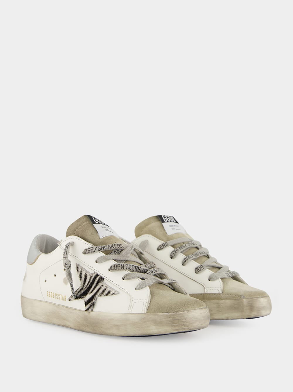 Zebra Pony Star Leather Super-Star Sneakers