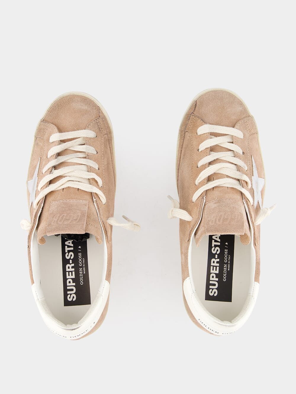 Super-Star Suede Sneakers with Laminated Leather Star