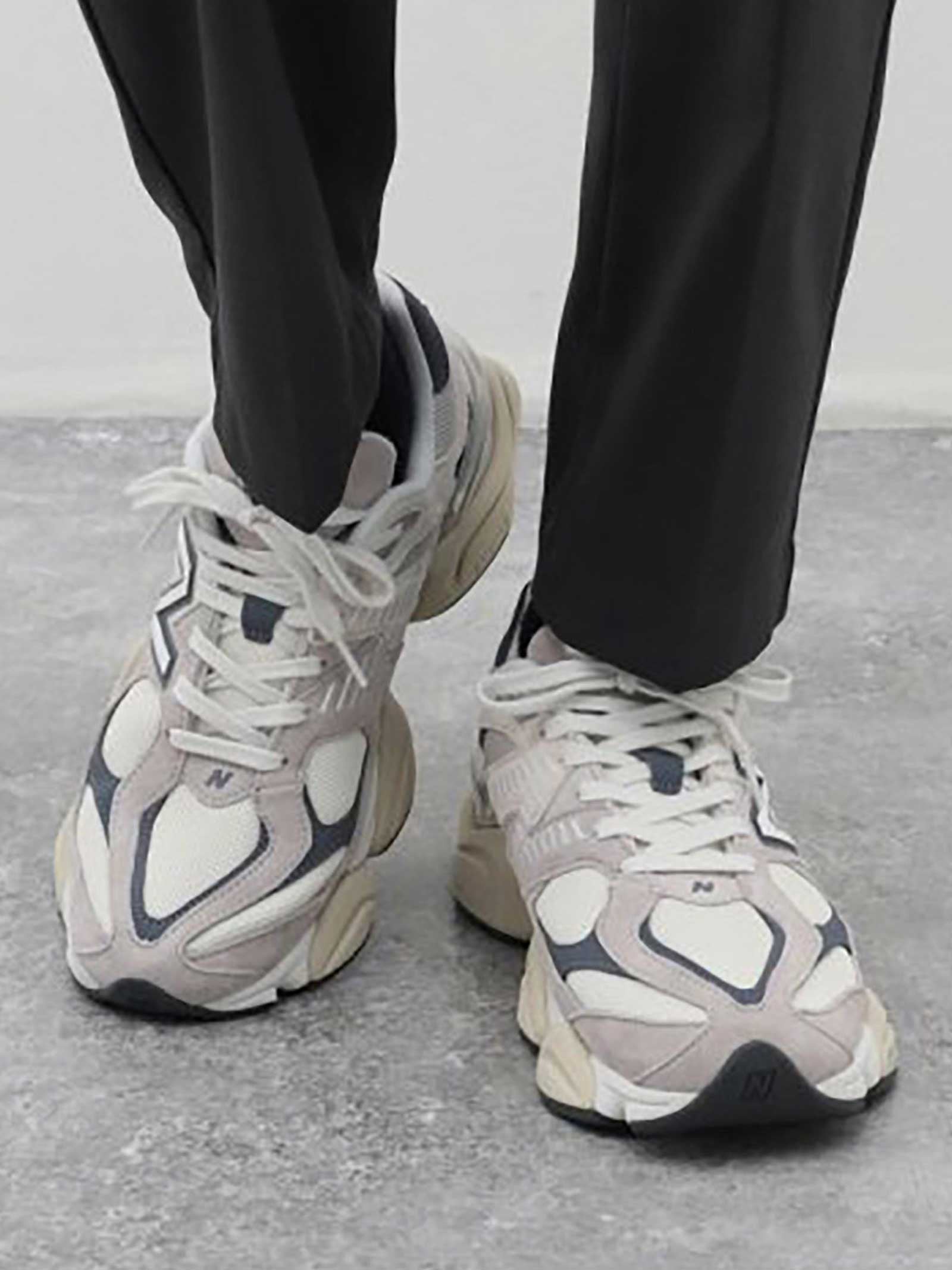 sneakers uomo u9060eeb pelle grigio